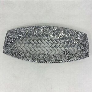 LENOX Grape Weave Bread Tray Metal Alloy 14” x 7” - Retired BEAUTIFUL